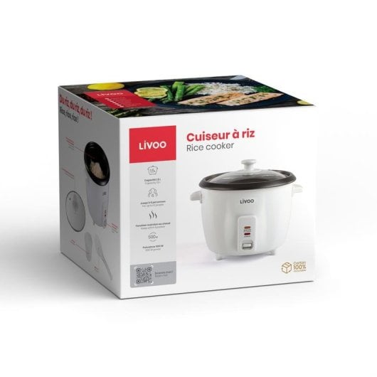 Arroseuse DOMOCLIP DOC111 1,5 L 500 W Blanc revêtement antiadhésif