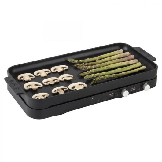 Placa JATA JEVI1470 Indução 2 Zonas 2800W Temporizador Grill Vidro Preto