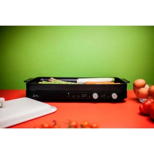 Placa JATA JEVI1470 Indução 2 Zonas 2800W Temporizador Grill Vidro Preto