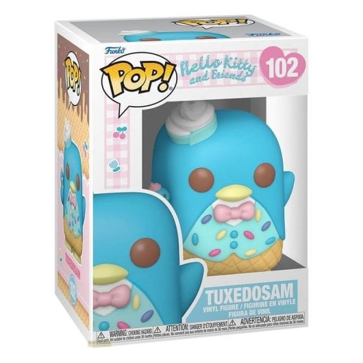 Figurine de collection Funko POP! 83697 Sanrio Tuxedo Sam multicolore vitrine