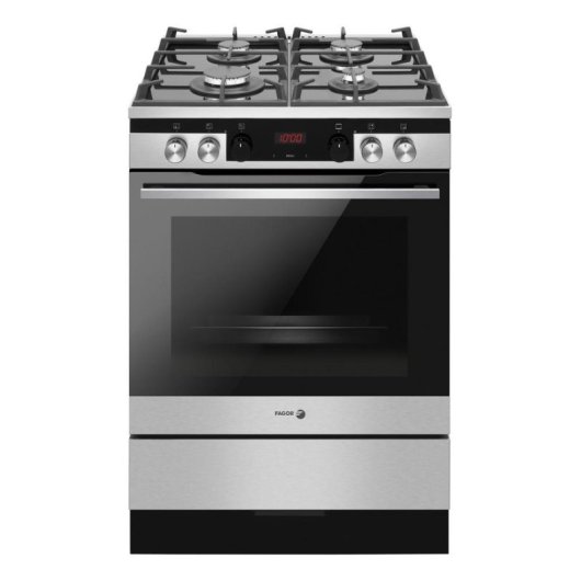 Cocina FAGOR 3CLG-610BX Gas 4 Zonas Horno Eléctrico 77 L Inox