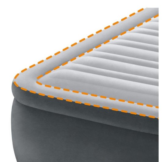 Materasso gonfiabile INTEX DuraBeam Comfort-Plush Elevated doppio con pompa elettrica 152x203x46 cm interno/esterno