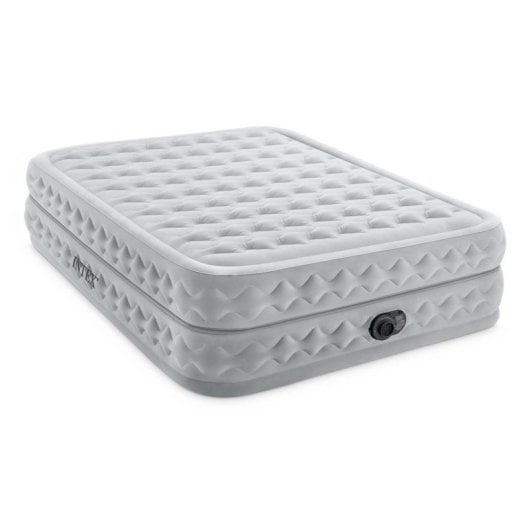 Matelas gonflable INTEX DuraBeam Supreme Air-Flow 152x203x51 cm double pompe intégrée