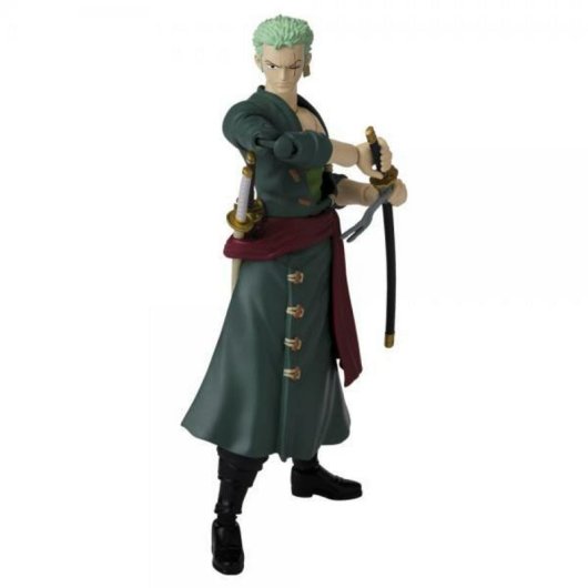 Figura de ação colecionável Bandai 36932 Zoro Anime Heroes 17cm articulada
