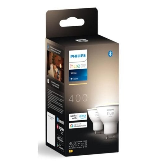 Lampadina intelligente Philips Hue 929003666902 GU10 White Ambiance Bluetooth x2 dimmerabile