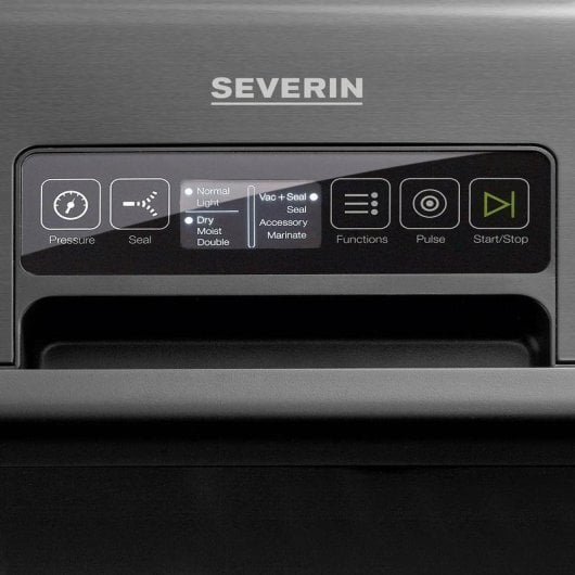Vakuumierer SEVERIN FS3628 Schwarz Touchpanel Doppelte Schweißnaht 20 l/min
