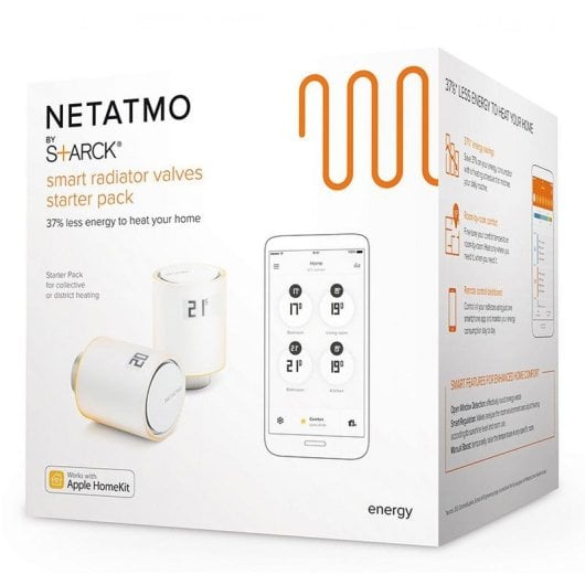 Kit de démarrage Netatmo NVP01-FR pour vannes connectées compatible HomeKit Google Assistant