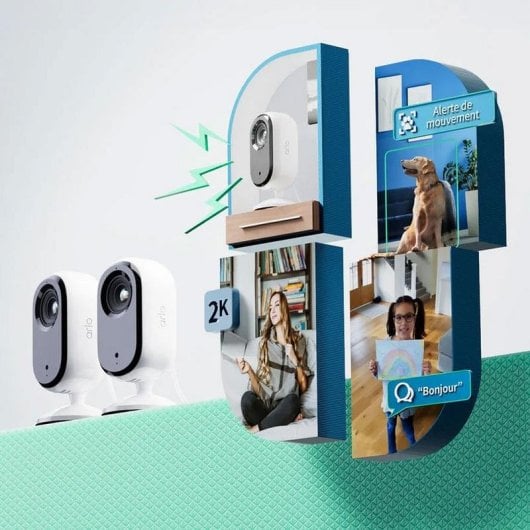 Videocamere di sorveglianza Arlo Essential 2K Visione Notturna Interna Allarme Privacy