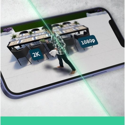 Cámara IP Arlo Essential 2 XL 2K Visión Nocturna Interior y Exterior Sirena Integrada