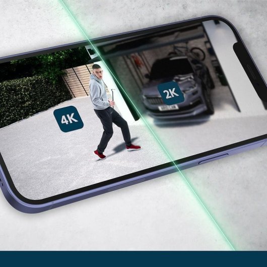 Caméra de surveillance Arlo Ultra 2 XL 4K Vision Nocturne Intérieur et Extérieur Alarme Contrôle Vocal Audio Bidirectionnel