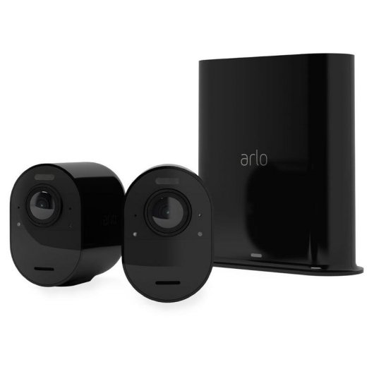 Caméra de surveillance Arlo Ultra 2 4K Vision Nocturne Intérieur et Extérieur Contrôle Vocal Audio Bidirectionnel