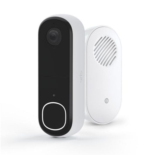 Sonnette Arlo Essential 2K Wi-Fi Sans Fil avec Chime Extérieur Vidéo et Détecteur Mouvement