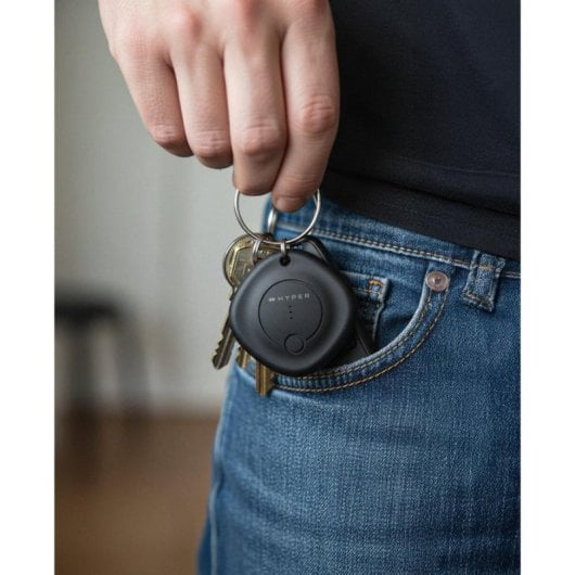 Localizador GPS Hyper HyperShield Bluetooth Universal 15 m Find My Negro