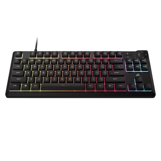 Tastiera Corsair K55 Core TKL a membrana RGB AZERTY Francese multimediale