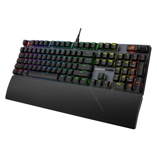 Teclado ASUS ROG Strix Scope II X mecánico con switches ROG NX Snow RGB y reposamuñecas AZERTY francés