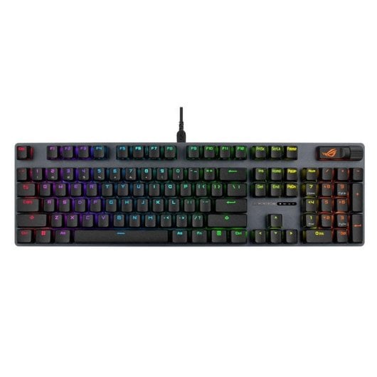 Teclado ASUS ROG Strix Scope II X mecánico con switches ROG NX Snow RGB y reposamuñecas AZERTY francés