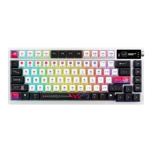 Teclado ASUS ROG Azoth X meccanico 75% wireless OLED RGB AZERTY Français