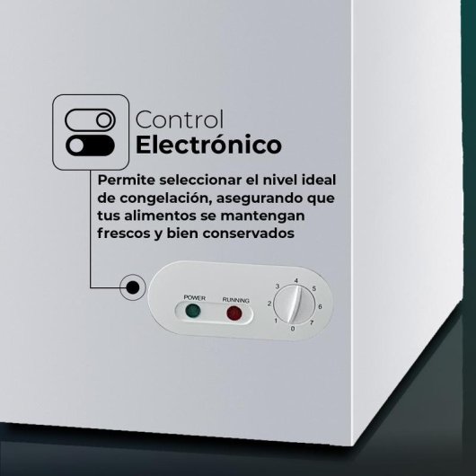 Congelador horizontal SVAN SVCH101FS 85L puertas de cristal ruedas eficiencia E