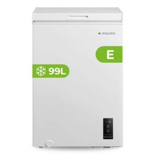 Congelador Aspes ACH1002EDC Inverter Dual Cooling 99L Classe E Branco