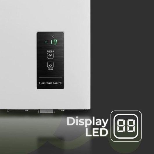 Congelador Aspes ACH1002EDC Inverter Dual Cooling 99L Classe E Branco