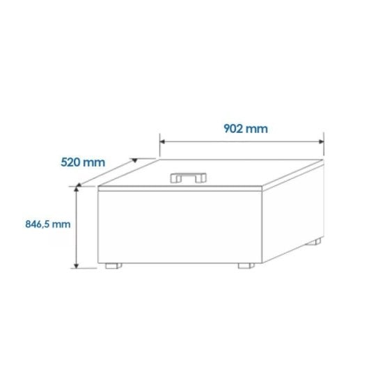 Congelador Aspes ACH2002EDC horizontal 198 L Dual Cooling classe E branco