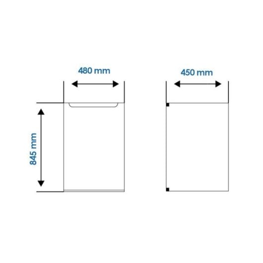 Congelatore verticale Aspes ACV85502E 60L Classe E 40dB Bianco