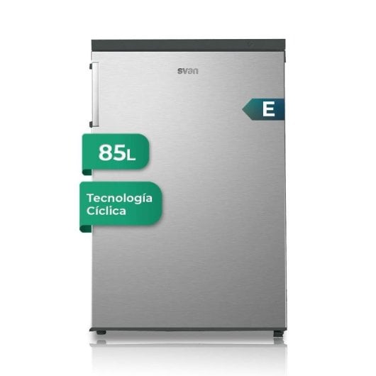 Congelatore SVAN SCV855500EX 85L Inox Porta Reversibile Classe E 40dB