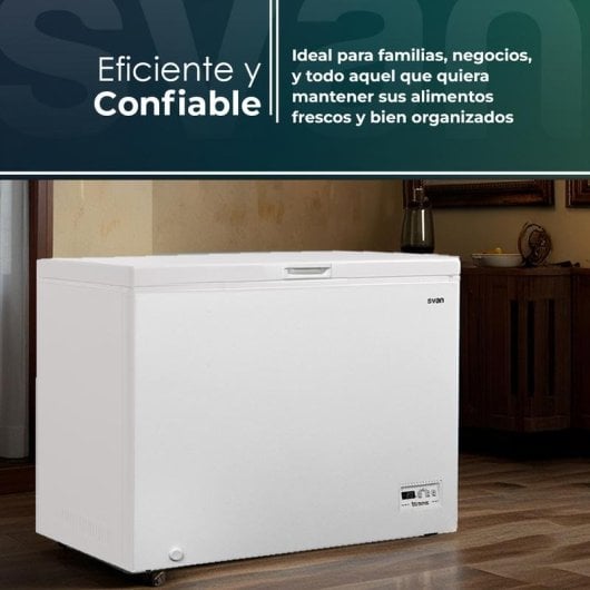 Congelatore SVAN SCH2002EDC 198L Classe E 40 dB Display LED Bianco