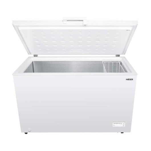 Congélateur Haeger CF-400.015A coffre 371L blanc classe E rapide