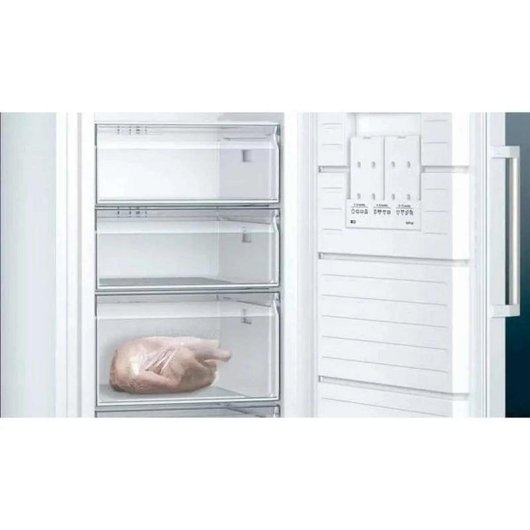 Congelador Siemens GS58NDWDP vertical 366 L No Frost pantalla LED blanco