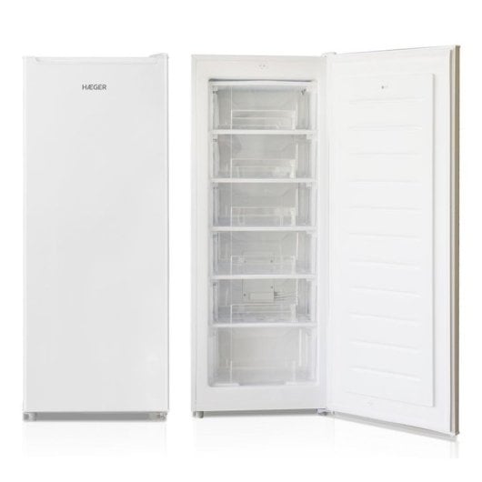 Congélateur vertical Haeger FR-20W.007B 156L Classe E 41dB Blanc