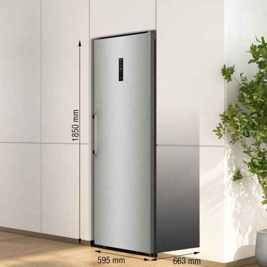 Congelador Gorenje FN619DAXL6 280L No Frost Inox Painel LED Classe D