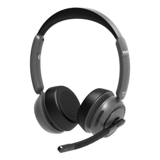Auriculaires Port Designs 912003 sans fil Bluetooth pour bureau avec ANC et base de charge noir