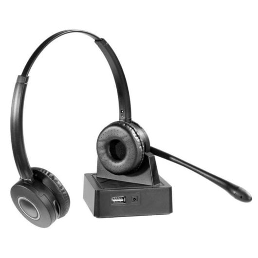 Auriculares Gearlab GLB245550 inalámbricos Bluetooth para oficina con microphone à réduction de bruit, noir
