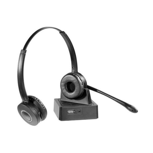 Auriculares Gearlab GLB245550 inalámbricos Bluetooth para oficina con microphone à réduction de bruit, noir