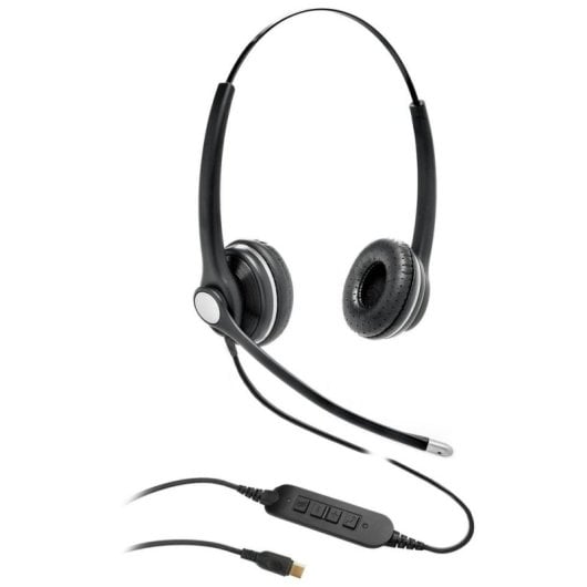 Auriculaires Gearlab GLB240450 filaires USB-C avec Réduction de Bruit pour bureau, noirs