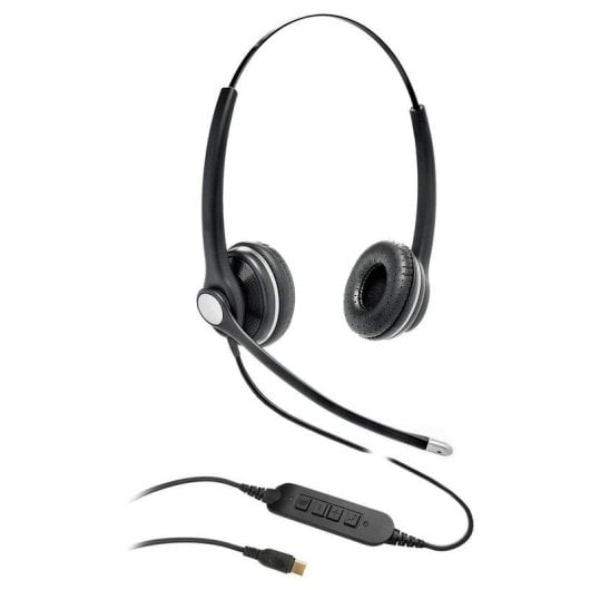 Auriculaires Gearlab GLB240450 filaires USB-C avec Réduction de Bruit pour bureau, noirs