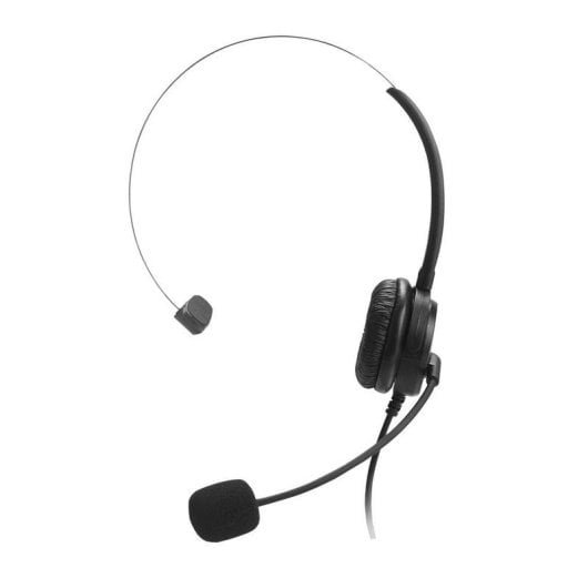 Casque Advance MIC-U350 filaire Jack 3,5 mm mono avec télécommande adaptateur USB-C noir