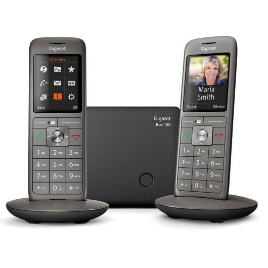Telefon Gigaset CL660 Duo Antrazit DECT kabellos 2 Mobilteile Freisprechfunktion
