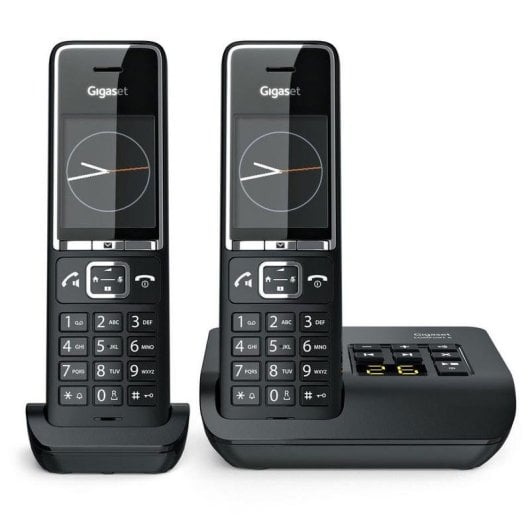 Teléfono Gigaset Comfort 550A Duo inalámbrico con pantalla a color, contestador y manos libres