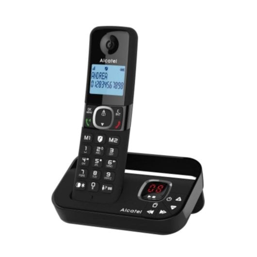Téléphone Alcatel F860 Voice Duo sans fil noir mains libres avec répondeur
