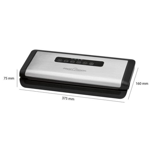 Sellador a vácuo ProfiCook PC-VK 1146 Inox 120 W dupla soldadura
