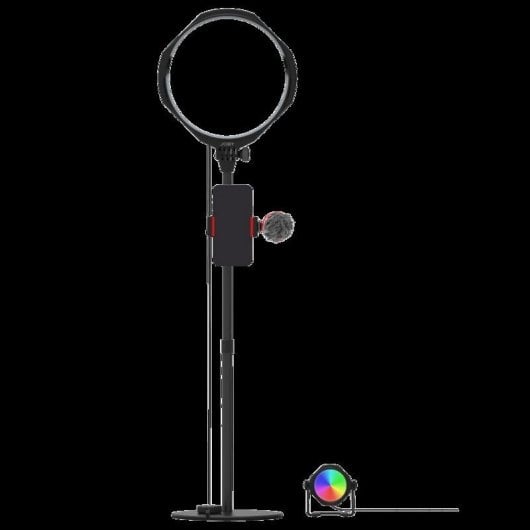 Kit para Vlogger JOBY JB01835-BWW Anel LED Microfone Tripé Smartphone