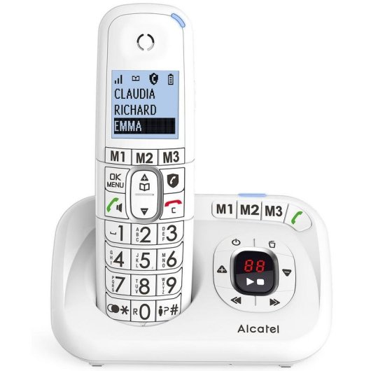 Téléphone Alcatel XL785 Voice Blanc sans fil mains libres avec répondeur