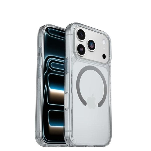 Funda para móvel OtterBox Symmetry Clear MagSafe Capa PC TPU Transparente para iPhone 17 Pro