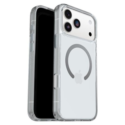 Funda para móvel OtterBox Symmetry Clear MagSafe Capa policarbonato transparente proteção reforçada para iPhone 17 Pro Max