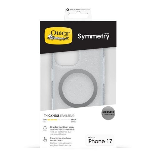 Funda para móvel OtterBox Symmetry Clear MagSafe Série Capa Policarbonato Transparente MagSafe para iPhone 17