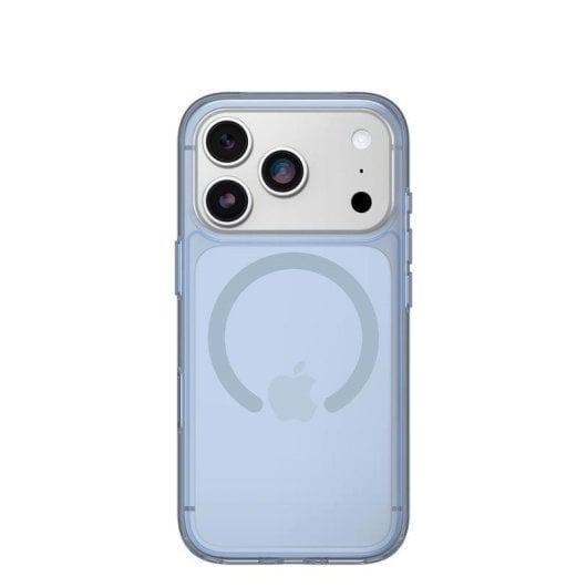 Funda para móvel OtterBox Symmetry Clear MagSafe Capa PC TPU Azul Transparente Proteção MIL-STD-810G para iPhone 17 Pro