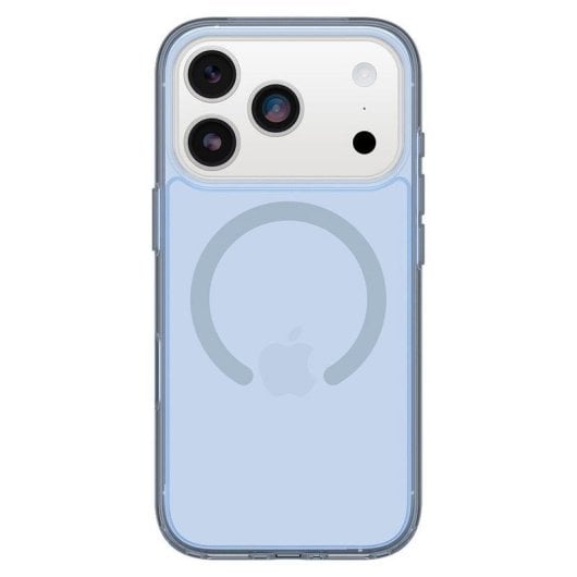 Funda para móvel OtterBox Symmetry Clear MagSafe Capa PC TPU Azul Transparente Proteção MIL-STD-810G para iPhone 17 Pro