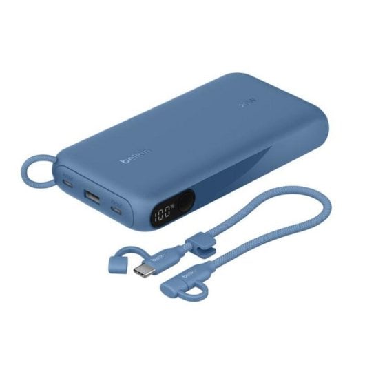 Powerbank Belkin BPB028hqBL 20000 mAh Blau mit LCD-Anzeige und USB-C